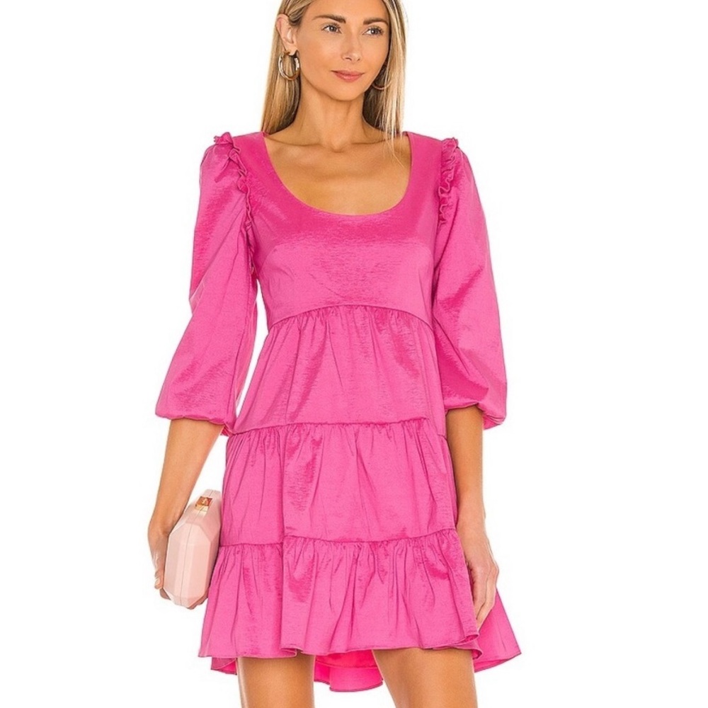 Likely Avena Dress Carmine‎ Rose Pink